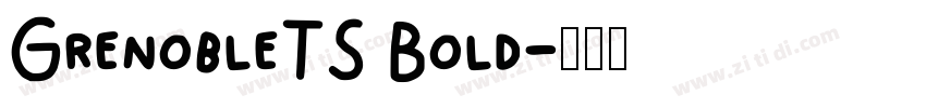 GrenobleTS Bold字体转换